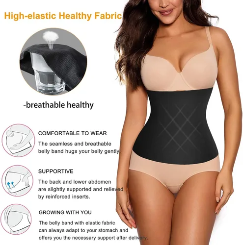 Miniatura 4 de SCARBORO Fajas de cinturón de recuperación de apoyo para la maternidad posparto para mujeres Shaper cuerpo barriga control cintura entrenador