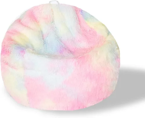Miniatura 42 de BCU Funda para Silla Puf Ultra Suave Esponjosa de Piel Sintética Falsa Funda para Puf de Felpa Funda para Sillas de Sala de Estar para Adultos