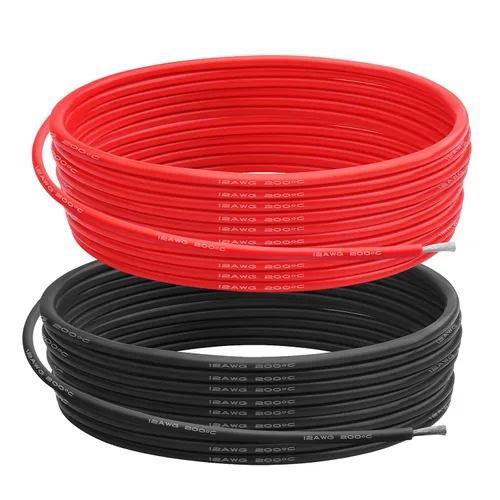 Miniatura 17 de Cable eléctrico de silicona calibre 14 AWG (rojo de 10 pies y negro de 10 pies) suave y flexible núcleo de cobre estañado de 0.003 in, alambre