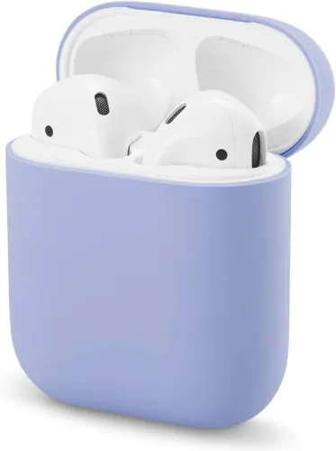 Miniatura 12 de Funda de protección para Airpods Funda de silicona ultrafina compatible con Airpods 1 y AirPods 2 (morado)
