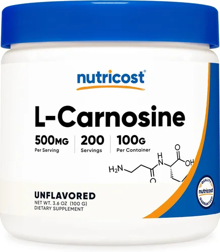 Miniatura 6 de Nutricost L-Carnosina en polvo 1.76 oz (100 porciones) - Sin OMG