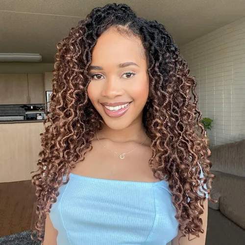 Miniatura 29 de Fulcrum Goddess Locs Cabello de Ganchillo de 10 Pulgadas, 8 Paquetes Nuevo Locs Sintéticos de Ganchillo para Mujeres Negras, Locs de Ganchillo