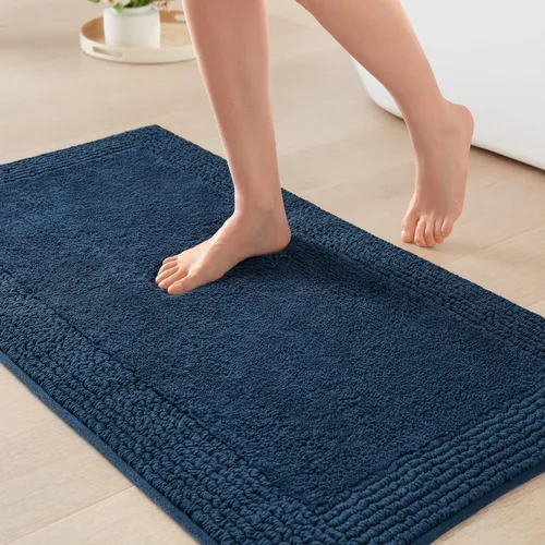 Miniatura 27 de Madison Park Splendor - Alfombra de baño reversible 100% algodón con mechones, 3000 GSM, calidad hotelera, lujosa, felpa, pelo medio, tapete de baño