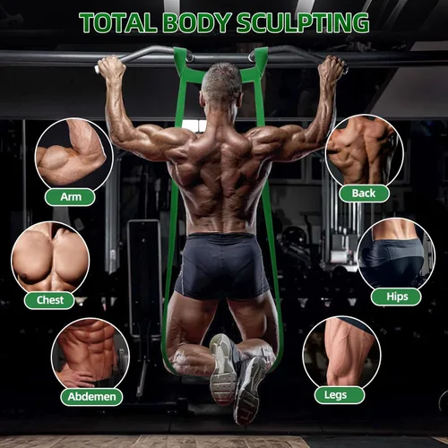 Miniatura 3 de Resistance Bands for Working Out, Pull Up Assist Bands Set, Workout for Women and Men, Exercise Bands,Training, Plasticity, Physical Therapy at