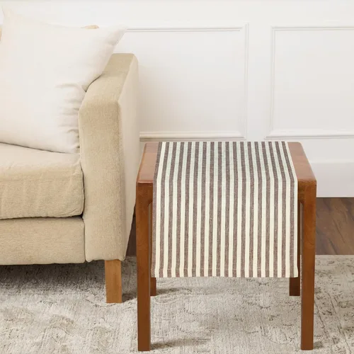 Miniatura 65 de Solino Home Camino de mesa de lino de 36 pulgadas – Amalfi Stripe 100% lino puro, camino de mesa azul marino y blanco, 14 x 36 pulgadas, ideal