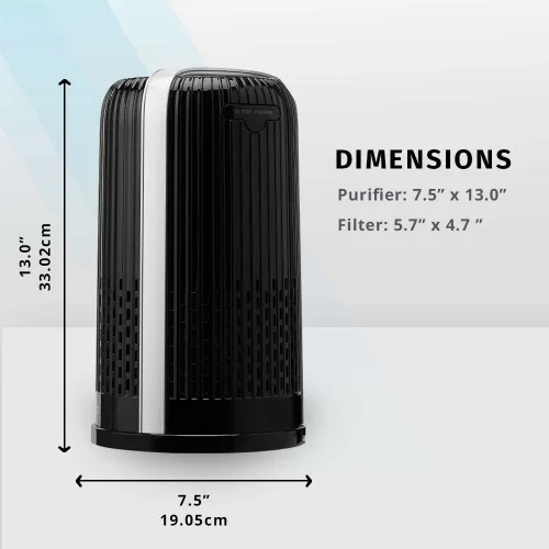 Miniatura 6 de Homedics TotalClean - Filtro de repuesto para purificador de aire tipo HEPA de 360 grados, funciona con purificadores de aire Homedics AP-T10-BK