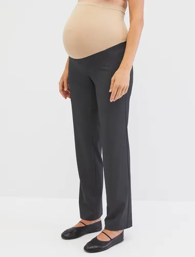 Miniatura 7 de Motherhood Maternity Pantalón de pierna recta bi-elástico para mujer, ajuste secreto