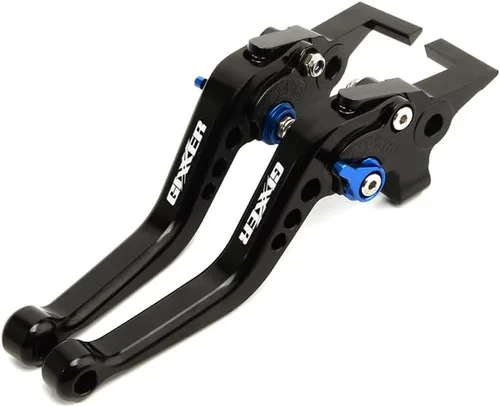 Miniatura 4 de KAnduo M para Suzuki GIXXER 250 SF GIXXER 150 125 SF250 2020-2022 motocicleta CNC corto ajustable freno embrague palancas Y (Color : todo negro B)