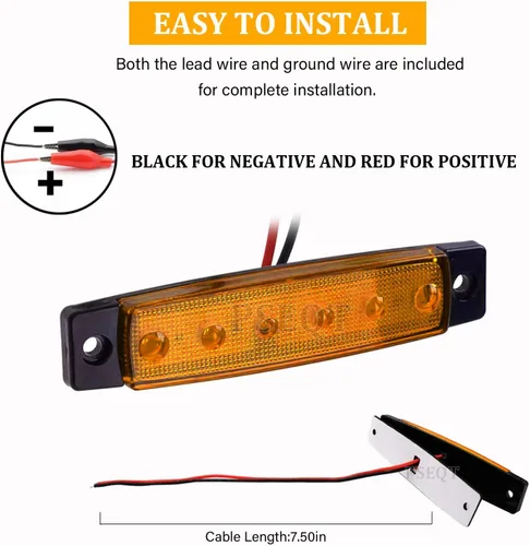 Miniatura 8 de PSEQT 10 unidades de luces LED de tira de roca para auto, luces de rueda de bajo brillo, kits de iluminación para guardabarros, impermeables