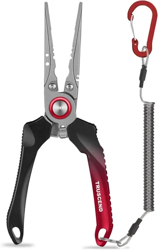 Miniatura 9 de TRUSCEND Alicates de Pesca Bloqueables Prácticos con Mango Ergonómico Innovador, Herramienta de Pesca Recubierta de Teflón Resistente a la Corrosión