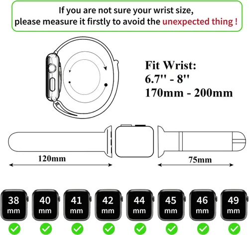Miniatura 3 de AIIigator - Correa de reloj hecha a mano de cuero compatible con Apple Watch Ultra de 1.929 in 1.772 in 1.732 in 1.654 in 1.614 in 1.575 in 1.496 in