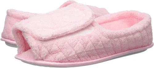 Miniatura 7 de MUK LUKS - Zapatilla de pie para mujer con punta abierta ajustable, rosa