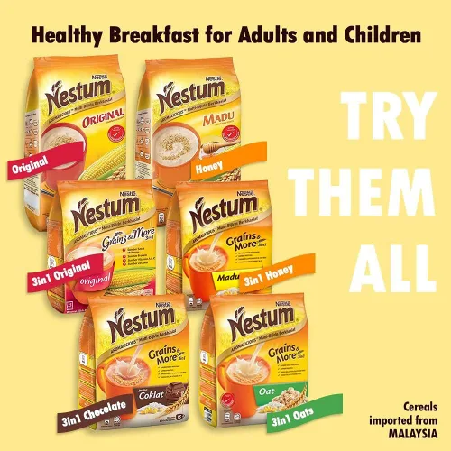 Miniatura 2 de Nestle Nestum All Family - Bebida instantánea 3 en 1 con leche de cereales y paquete de 1 paquete de bocadillos (Milo o Koko Krunch, 1.06 onzas)