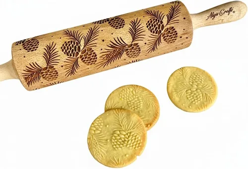 Miniatura 14 de Rodillo AZTEC en relieve – Rodillo de masa y arcilla para galletas en relieve y cerámica, galletas y sello de cerámica, regalos para hornear