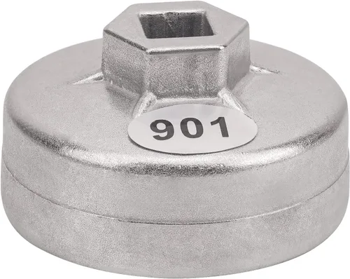 Miniatura 3 de AHL 901 Tapa 65mm Llave de filtro de aceite de 14 ranuras con accionamiento cuadrado de 1/2" Herramientas de extracción de filtro de aceite Juego