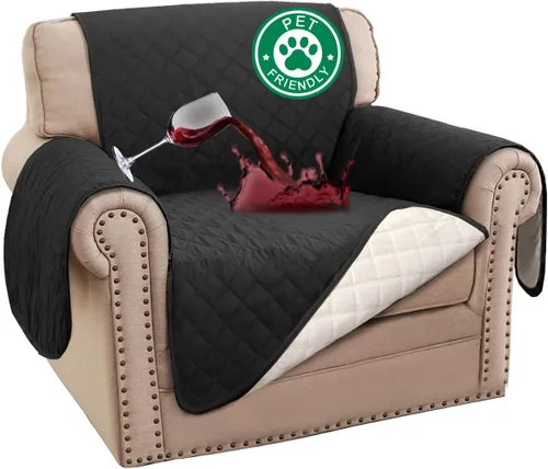 Miniatura 55 de Turquoize Funda 100% Impermeable para Sillón de Ala Fundas para Sillón de Ala con Brazos Protector de Silla Sofá Protector Triple Antideslizante