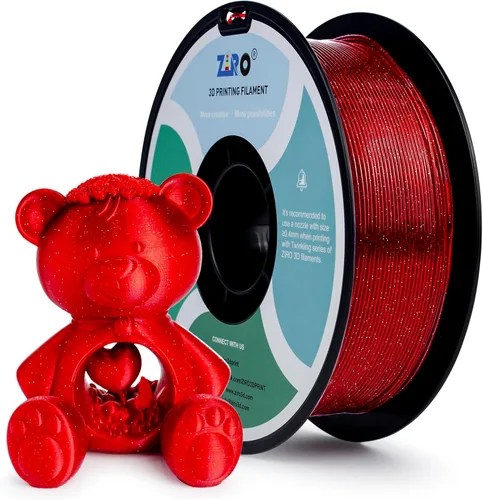 Miniatura 31 de ZIRO - Filamento para impresora 3D, 1.75mm de polilactida brillante con destellos, Serie Camaleón, efecto brillante con destellos, carrete de 1kg
