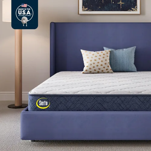 Serta Five Star - Colchón Tranquility de 10 pulgadas, mediano, soporte lumbar zonificado, alivio de presión, espuma refrescante, colchón cama en una