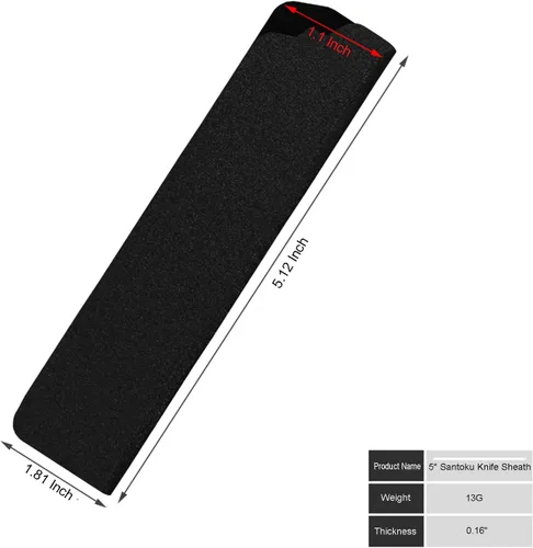Miniatura 2 de Funda para cuchillo, protector de borde para cuchillo de chef, cubiertas universales para cuchillas de cocina, sin BPA, funda de cuchillo forrada