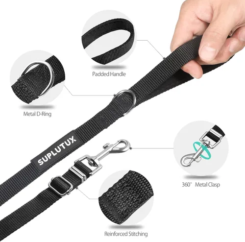 Miniatura 3 de Correa de plomo larga para entrenamiento exterior de perro de 30 pies, ajustable, correa de entrenamiento de perro para perros grandes, medianos