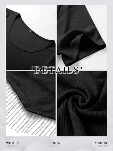 Miniatura 6 de Dresswel Nashville - Blusa corta brillante de manga corta con flecos de diamantes de imitación para verano, blusa corta con borlas y purpurina