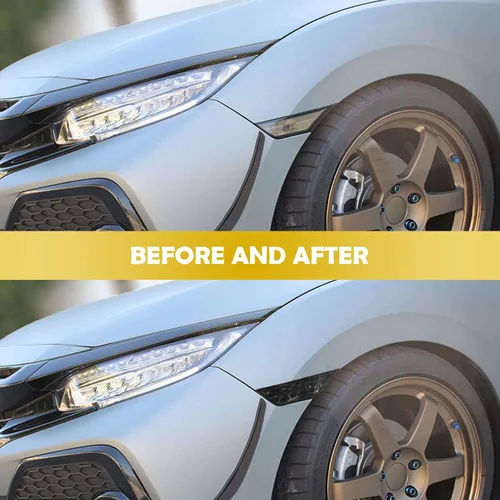 Miniatura 5 de Luz de Marca Lateral LED Ámbar con Lente Ahumada Compatible con Honda Civic 10ª Generación 2016-2021 Sedán Coupé Hatchback