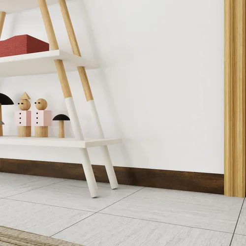 Miniatura 5 de Stickyart Bordes de madera oscura para tablón de anuncios de 3 x 50 pies, borde de marco de espejo, despegar y pegar, borde de papel tapiz de madera