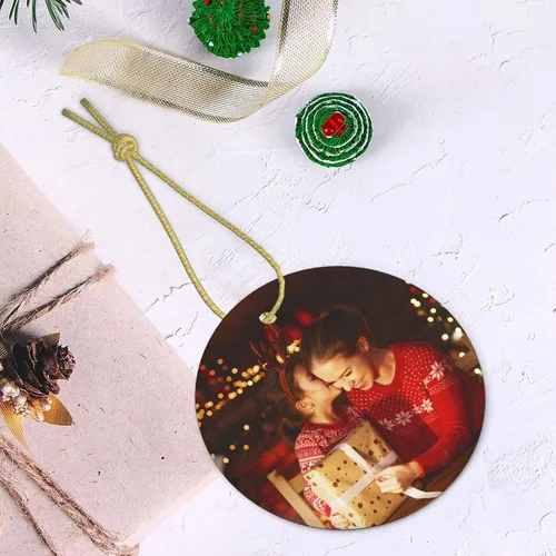 Miniatura 4 de Adornos de Navidad personalizados de cerámica, nuestro primer árbol de Navidad colgante 2023, decoración de regalo para Navidad, regalo