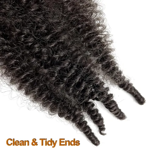 Miniatura 2 de Cabello Spring Twist Pre-Esponjado Color 4 Cabello Afro de Giros Elásticos 8 Paquetes Cabello Marrón Marley Twist para Trenzado para Locs de Marrón