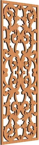 Miniatura 28 de Meadville Paneles decorativos de pared de madera con calado, 9 3/8 pulgadas de ancho x 24 3/8 pulgadas de alto x 1/4 de alto, aliso