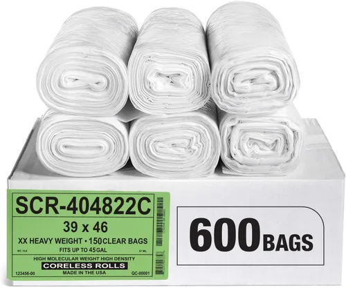 Miniatura 21 de Aluf Plastics - Bolsas de basura de 7-10 galones (paquete comercial de 1000 unidades) - Serie de reducción de fuente, valor de alta densidad