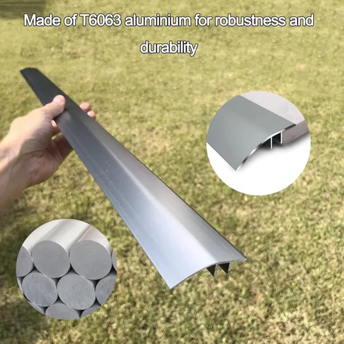 Miniatura 3 de HJXGQJM Tira de ajuste de alfombra, tira de umbral de transición de piso de aluminio, tiras de transición de piso, para unir huecos en el piso