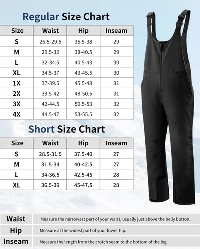 Miniatura 5 de Sportneer Pantalones de nieve para mujer, pantalones de esquí con aislamiento esencial para mujer, overol para esquí y snowboard