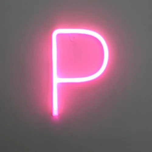 Miniatura 17 de Letrero de neón, letras de neón, letras del alfabeto de neón iluminadas, letras con luces LED, letras de marquesina iluminadas, batería, USB, rosa