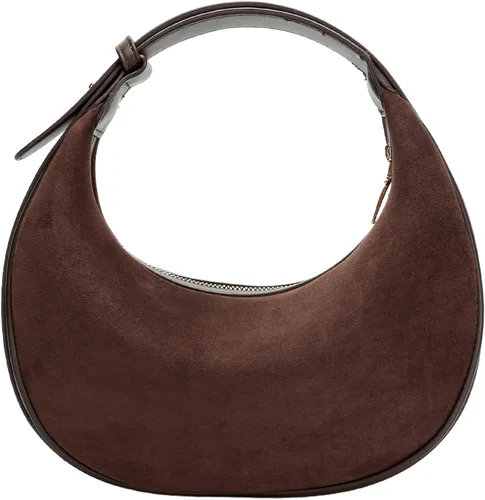 Herald Bolso cruzado de gamuza para mujer, bolso vintage estilo hobo con correa ajustable para invierno y otoño