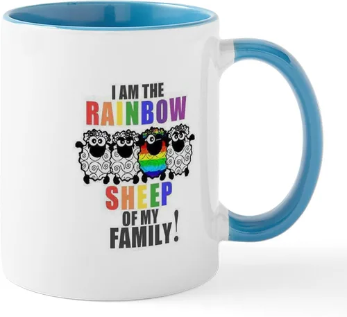 Miniatura 22 de CafePress Jake's Rainbow Shark - Taza de café de cerámica (11 oz)