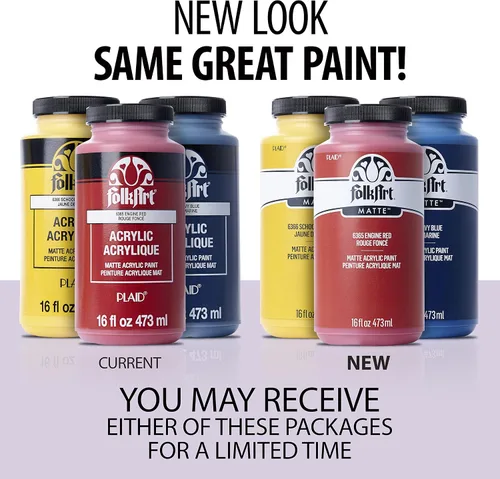 Miniatura 2 de FolkArt - Pintura acrílica mate en colores surtidos, 16 oz, Coffee Bean 16 Fl Oz