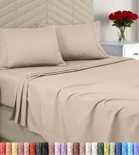 Miniatura 19 de Utopia Bedding - Juego de sábanas, tamaño individual, microfibra cepillada, suaves, esquinas profundas, incluye 1 encimera, 1 bajera y 1 fundas