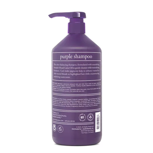 Miniatura 2 de Findley Bye Bye - Champú morado latón para cabello rubio natural o teñido o resaltado, con aceite de aguacate y aceite de ricino, neutraliza