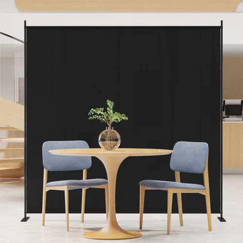 Miniatura 5 de C-Hopetree Divisor de habitación de 1 panel, pantalla de privacidad plegable para interiores de 6 pies de alto, separador de división portátil
