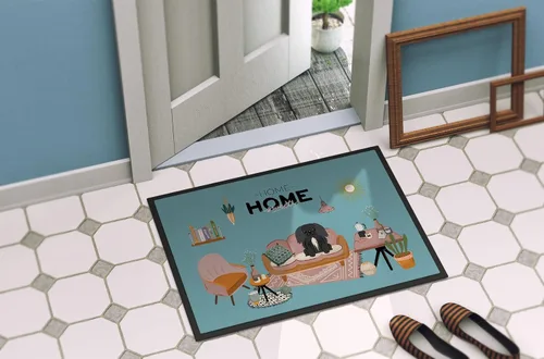 Miniatura 4 de Caroline's Treasures CK7952MAT - Felpudo negro pekinés Sweet Home, 18 x 27 pulgadas, tapete para puerta delantera, interior y exterior