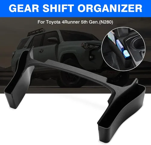 Miniatura 2 de Autorder Organizador de Palanca de Cambios para Accesorios Toyota 4Runner 2010-2024 Organizador de Consola Central Organizador de Palanca de Cambios