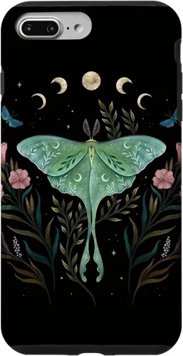 Miniatura 11 de Funda estética Witchy Luna Moth Flower Floral Moon Phases para iPhone 13