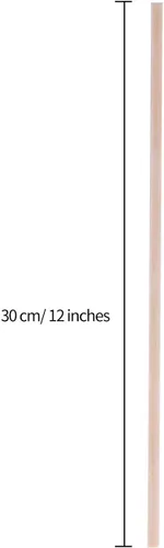 Miniatura 3 de Varillas de madera de 1/8 x 12 pulgadas sin terminar de madera natural para manualidades, palos de bambú para ramo de flores, 200 piezas