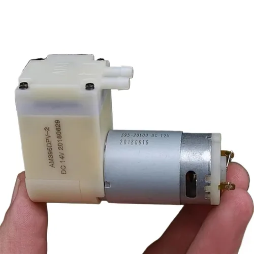 DC 12V-15V Gran Flujo Mini 395 Motor Bomba de aire de vacío Bomba de diafragma de succión de presión negativa DIY Packer Inflador Tanque de acuario