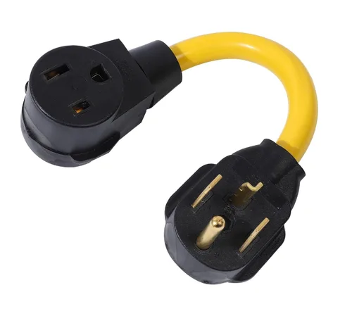 ONETAK NEMA 14-30P a 6-50R 240V 30 Amp 4 clavijas macho enchufe a 50 amperios 3 clavijas hembra receptáculo generador soldador secador EV cargador