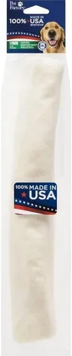 Pet Factory 100% fabricado en Estados Unidos, rollo de piel de res de 12 pulgadas, sabor natural, 1 unidad/1 paquete