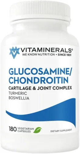 Vitaminerals® 128 Glucosamina Joint Support Complejo de glucosamina-condroitina | Cápsulas vegetales (180 unidades)