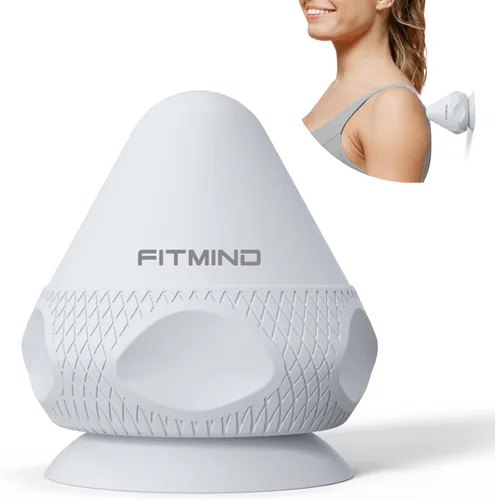 Miniatura 9 de Bola montable de auto-masaje manos libres con ventosa, masajeador de nudo muscular de dolor de espalda de tejido profundo, liberación miofascial