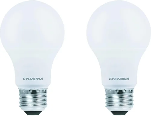 Miniatura 2 de Sylvania Bombilla LED, equivalente a 60 W A19, eficiente 8.5 W, base media, acabado esmerilado, 800 lúmenes, blanco suave, paquete de 2 (73886)